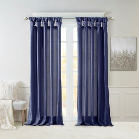 Twist Tab Lined Window Curtain Panel