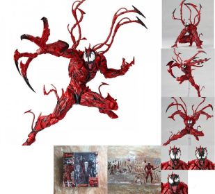 Marvel Revoltech Anime Toy Carnage Deadpool Spider-Man Gwen Stacy Venom Wolverine Magneto Captain America Action Figure Toy (Color: tu sha)