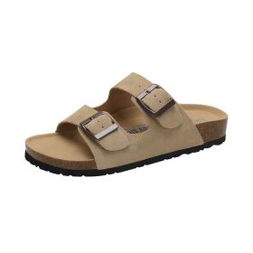 Adult's Birkenstock Cork Sandal (Color: Beige, size: EU41)