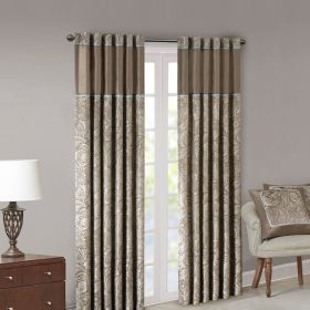 Jacquard Curtain Panel Pair(2 Pcs Window Panels) (Color: as Pic)